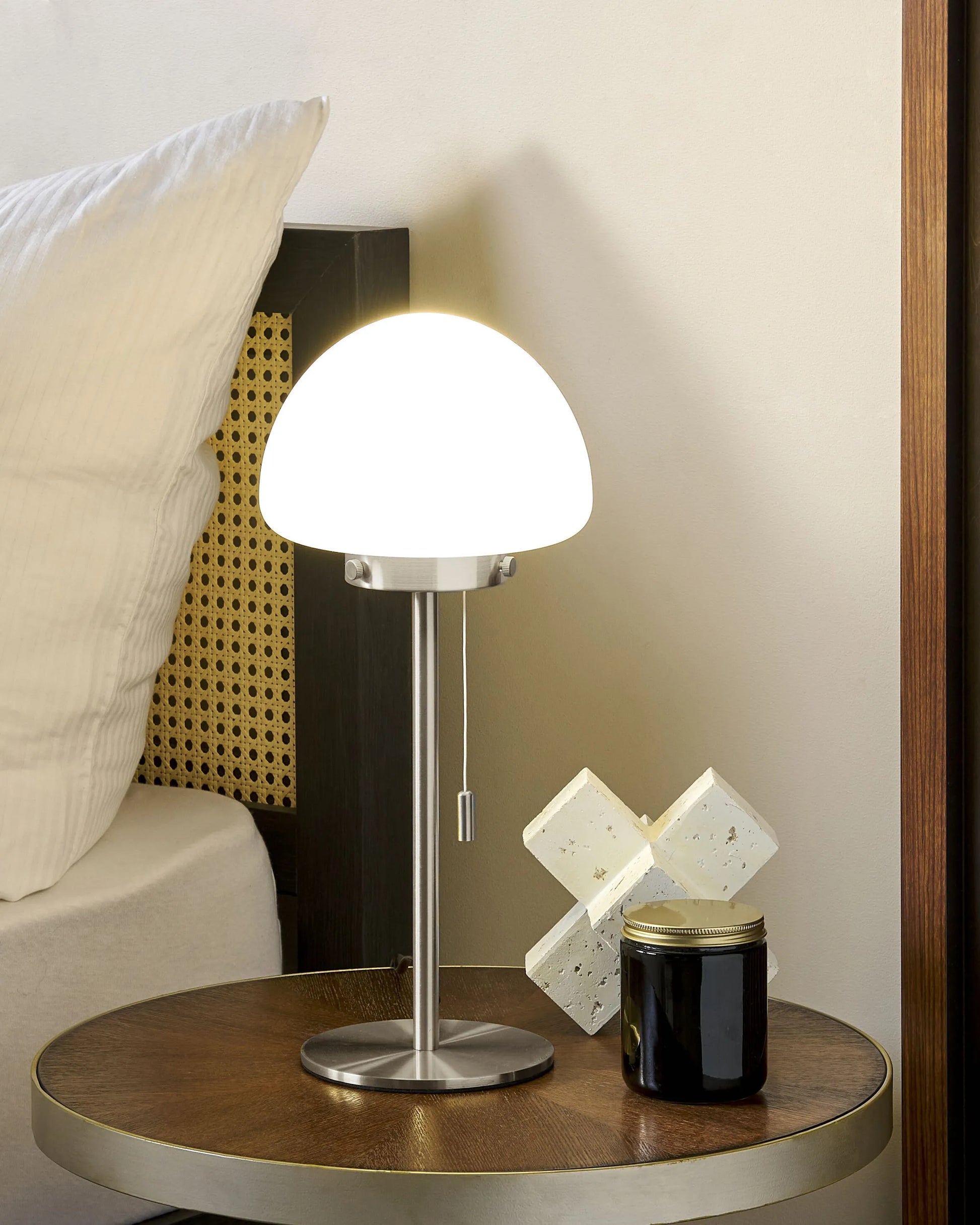  Table Lamp MORUGA Metal Silver