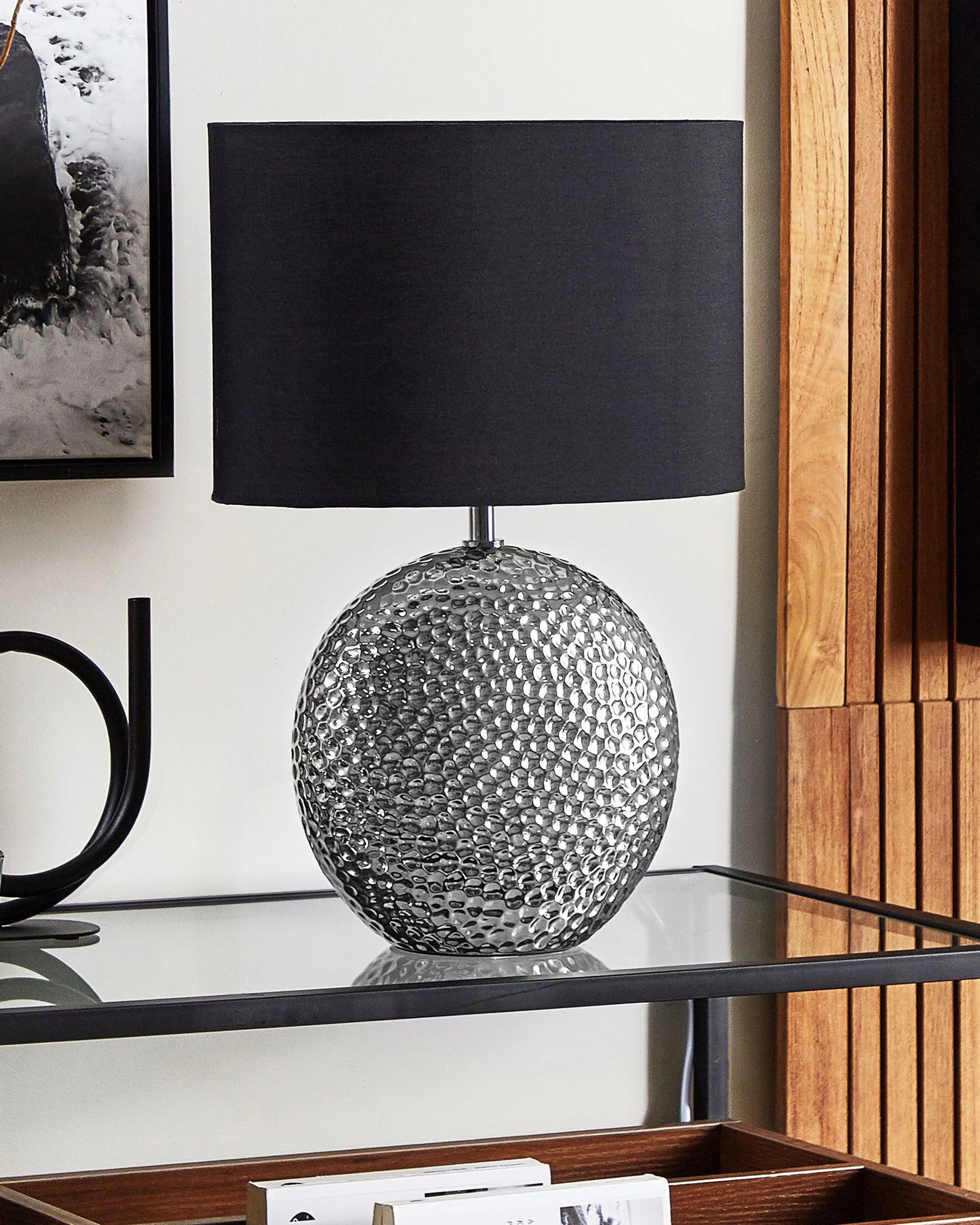  Table Lamp NASVA Ceramic Silver