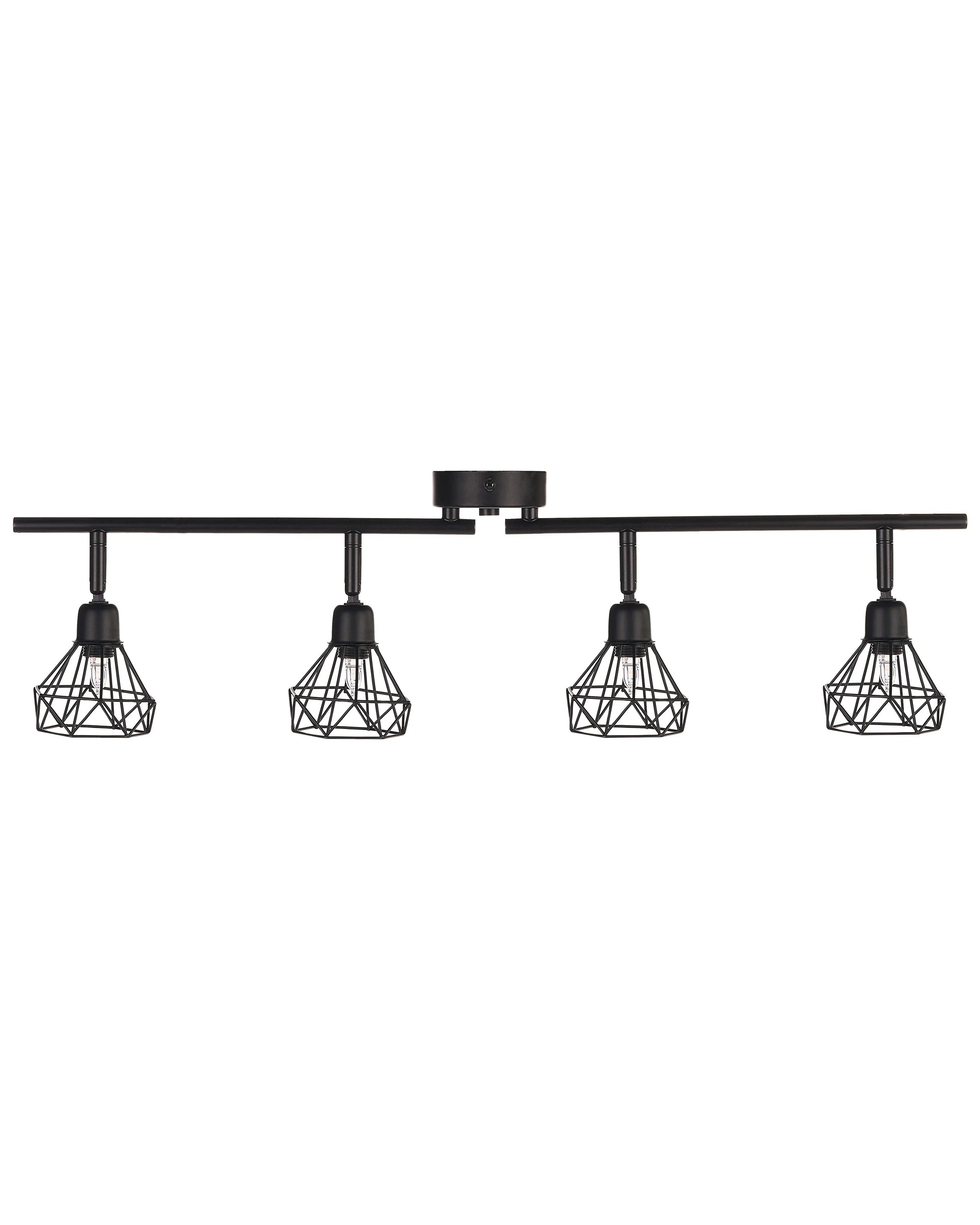  4 Light Spotlight ERMA Adjustable Metal Black