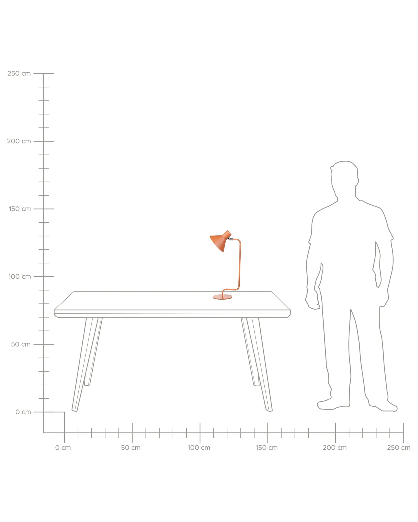  Desk Lamp RIMAVA Adjustable Metal Orange