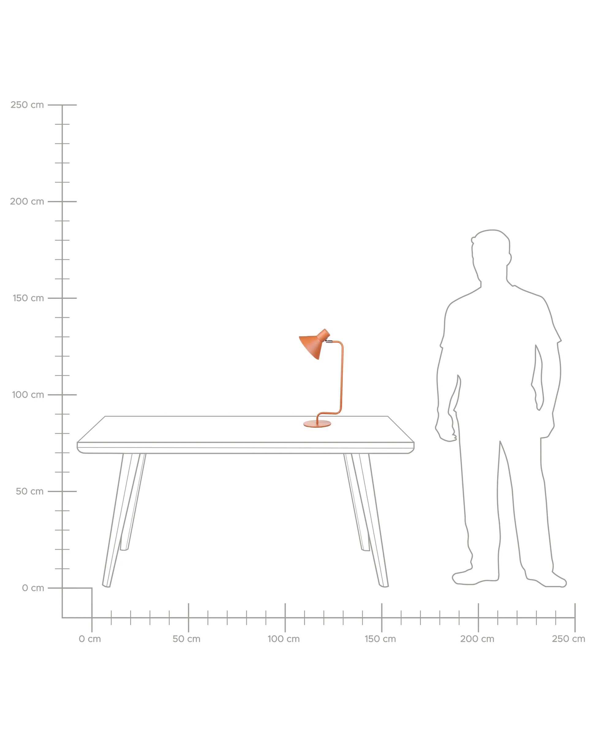  Desk Lamp RIMAVA Adjustable Metal Orange