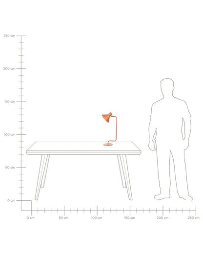  Desk Lamp RIMAVA Adjustable Metal Orange