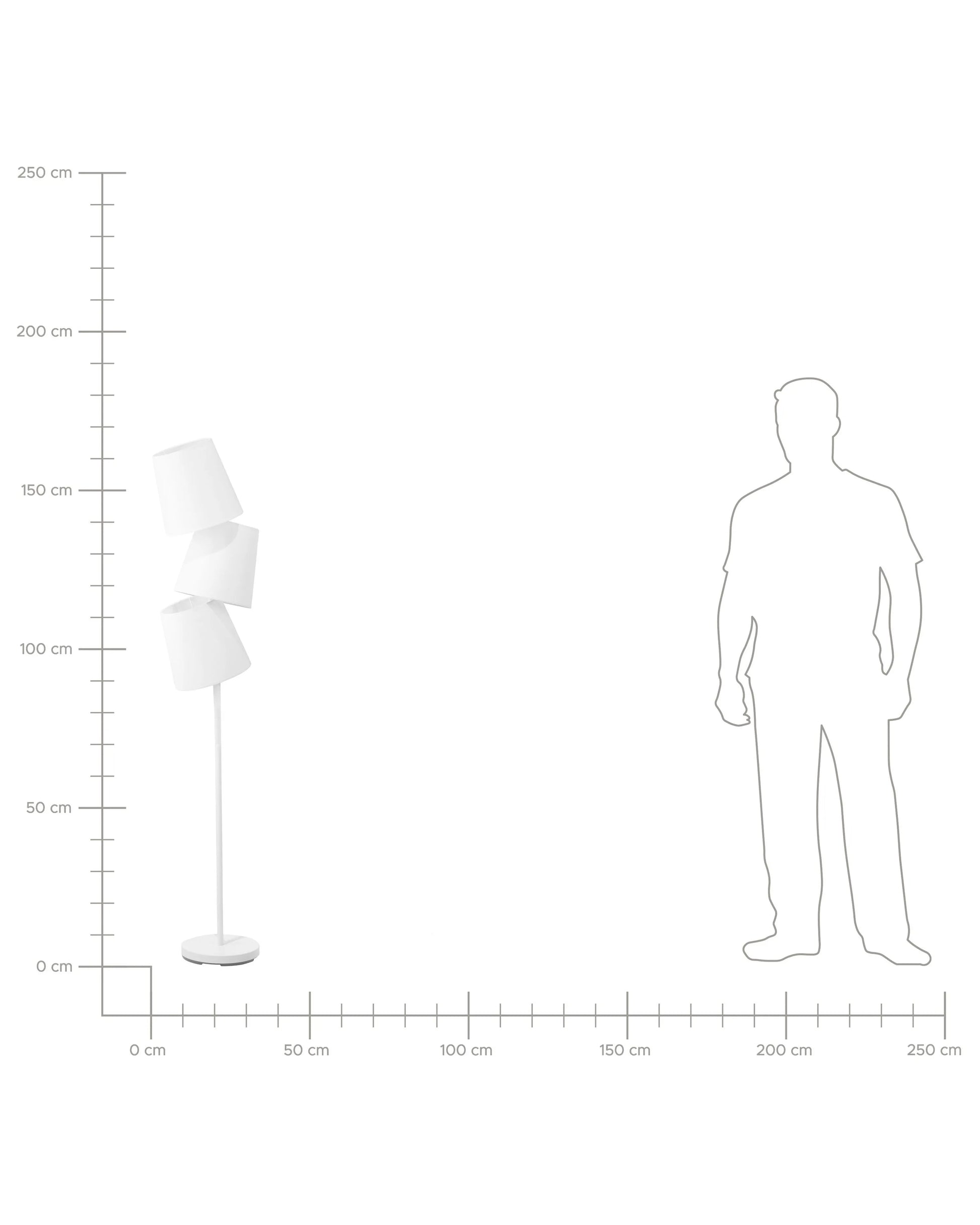  Floor Lamp RIO GRANDE Metal Off-White
