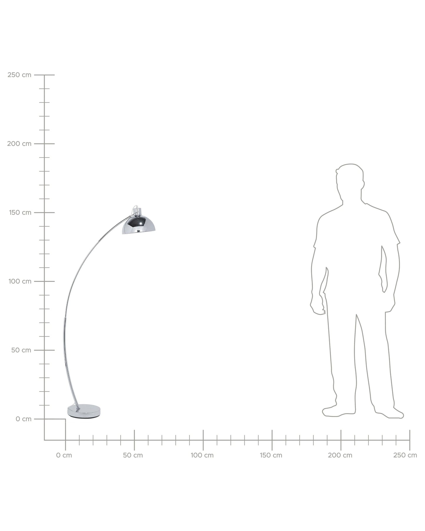  Floor Lamp DINTEL Metal Silver