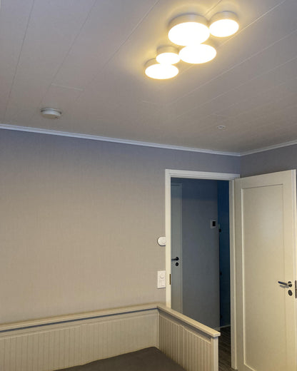  LED Ceiling Lamp LUGA Metal Silver