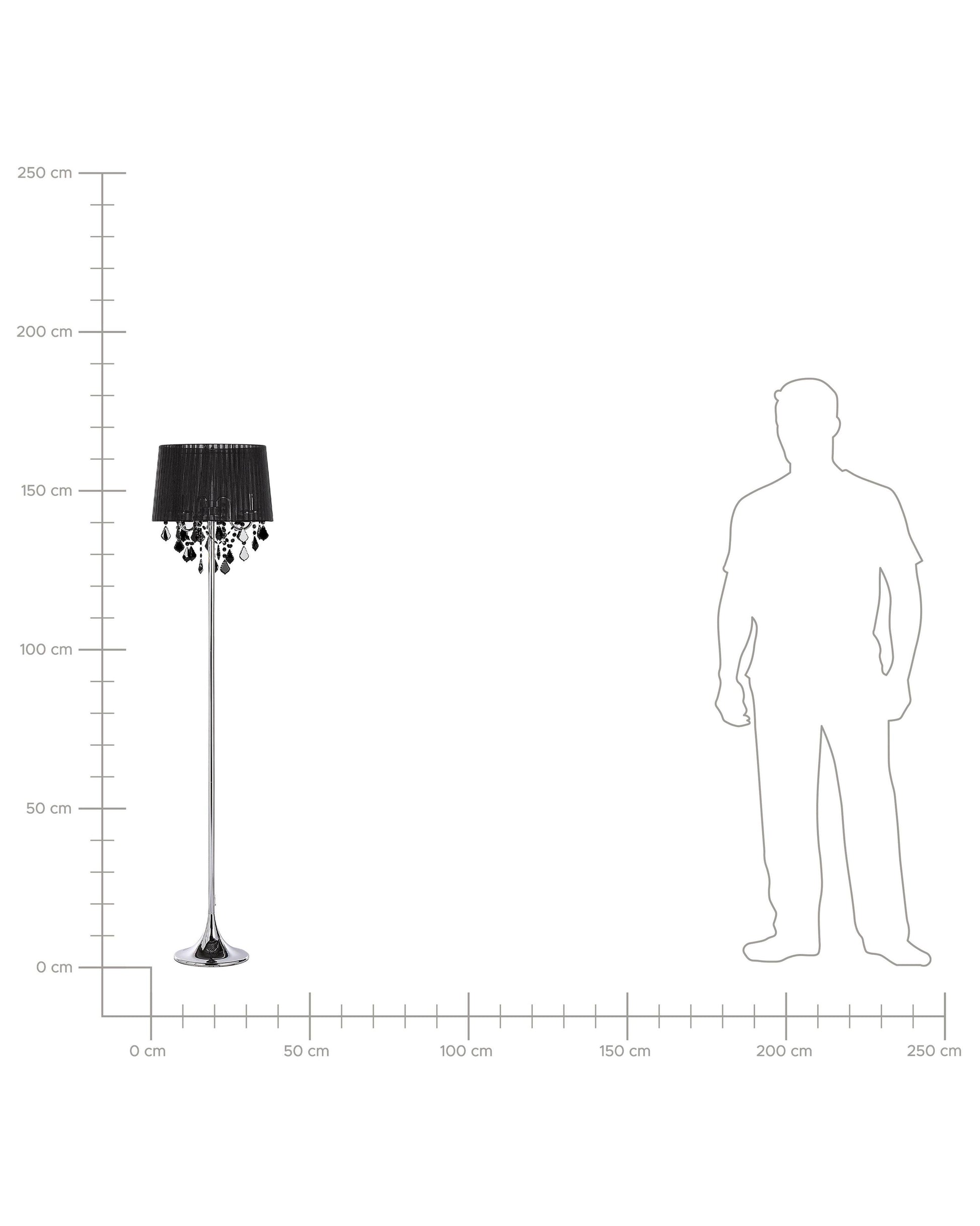  Floor Lamp EVANS Metal Black