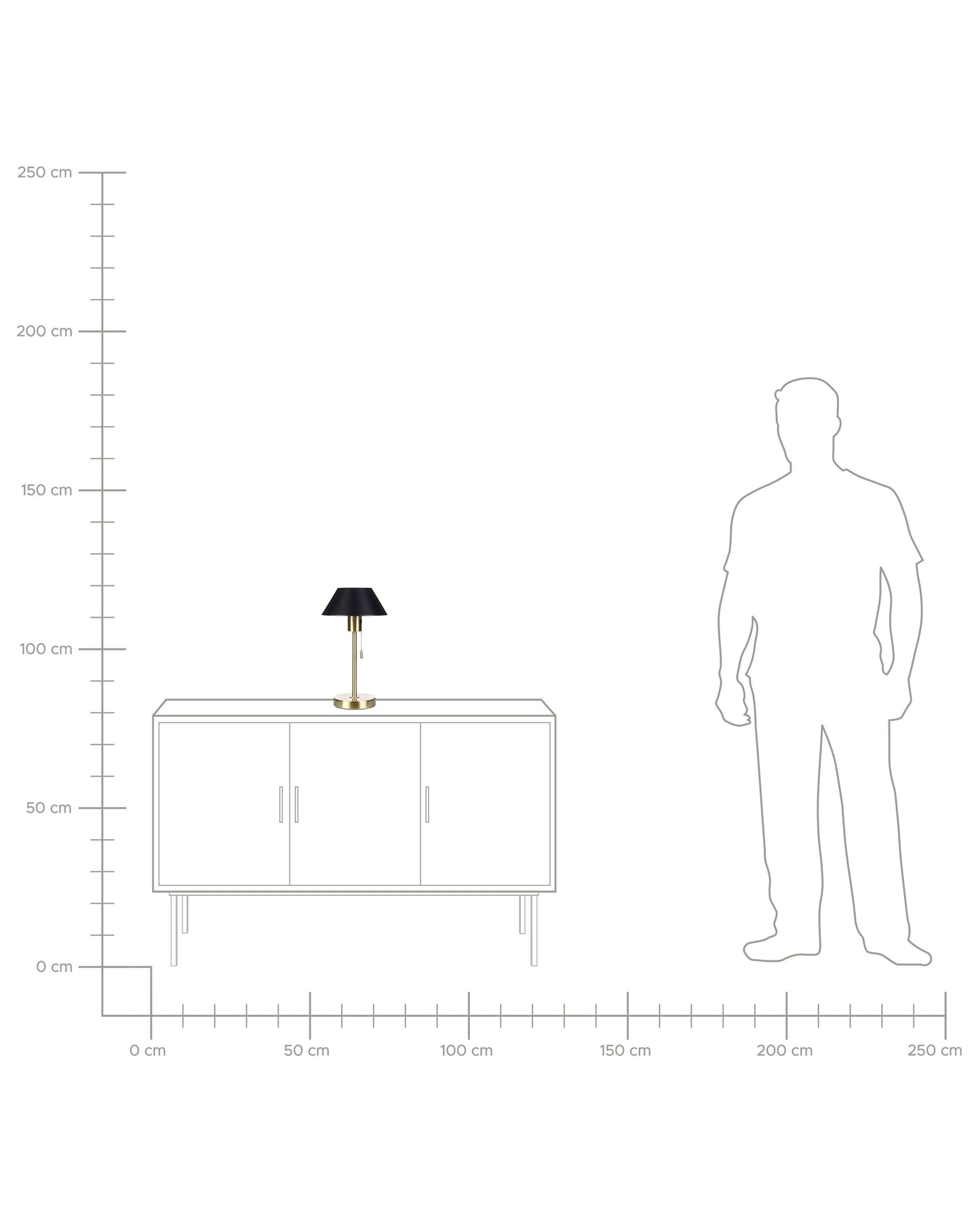  Table Lamp CAPARO Metal Black/ Gold