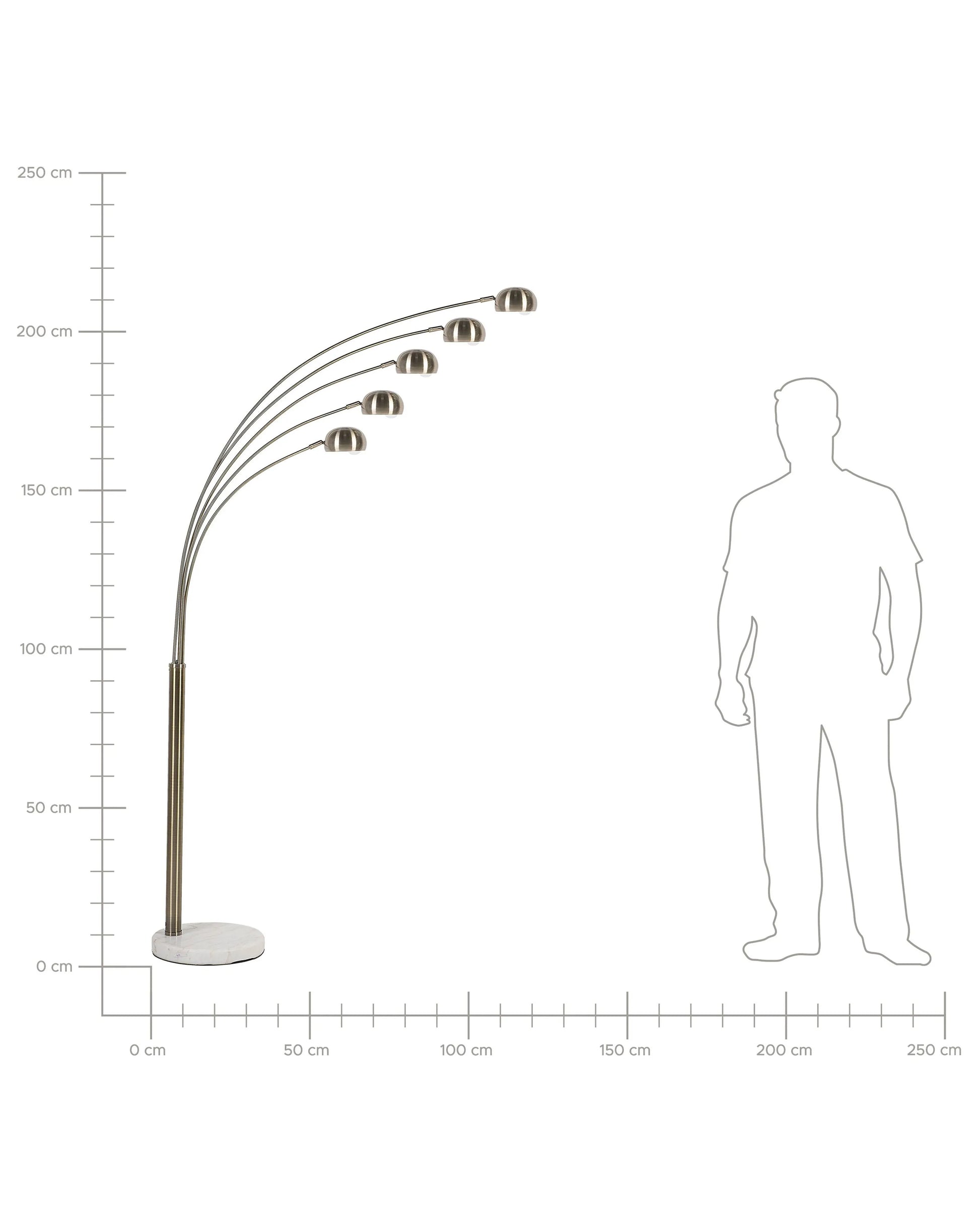  Floor Lamp FLINDERS Adjustable Metal Gold