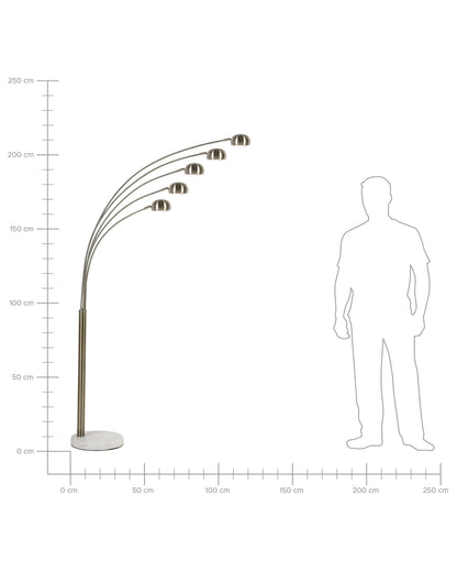  Floor Lamp FLINDERS Adjustable Metal Gold