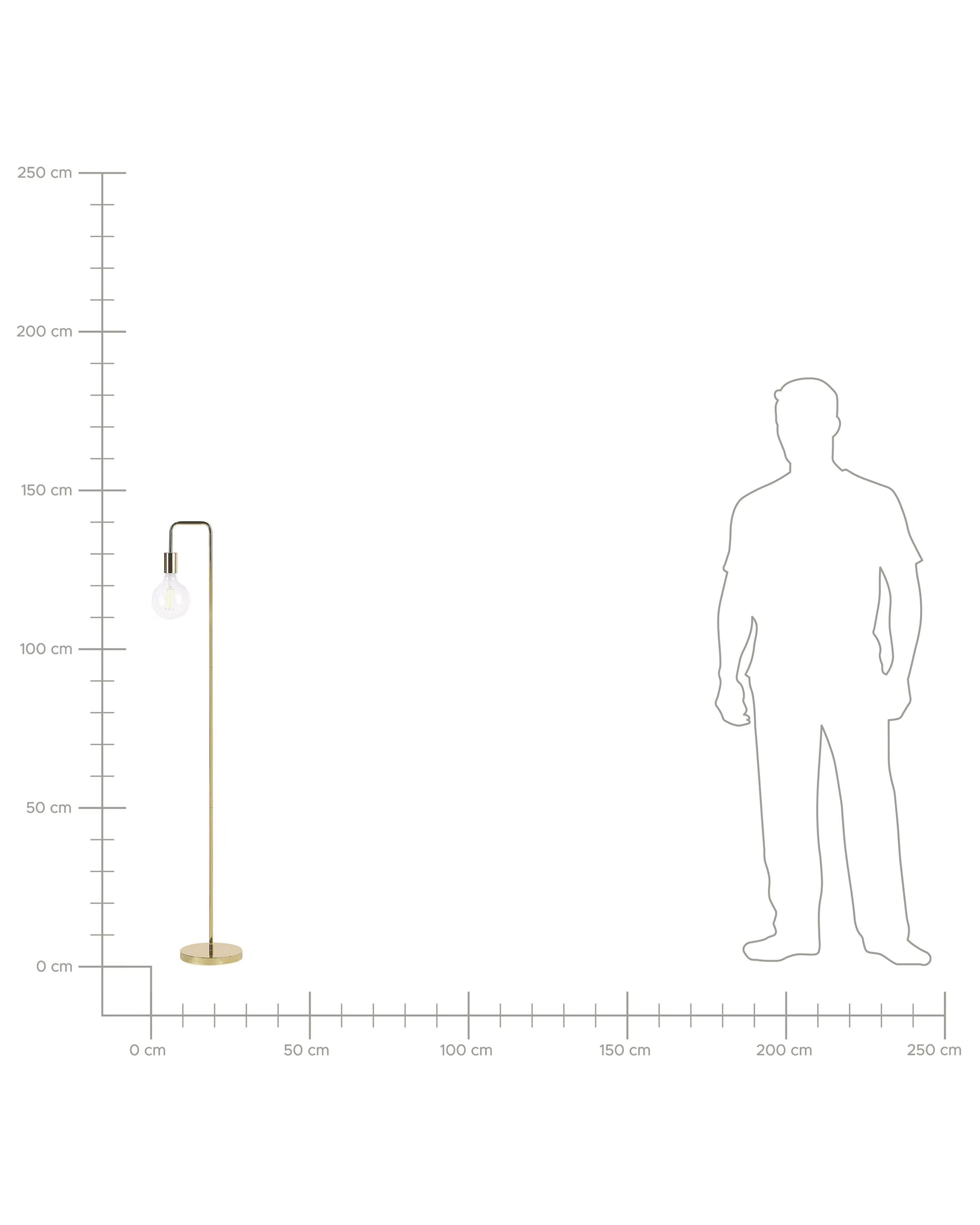 Floor Lamp SAVENA Metal Gold
