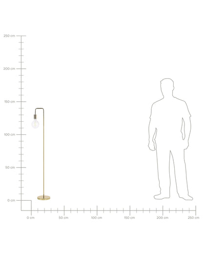  Floor Lamp SAVENA Metal Gold