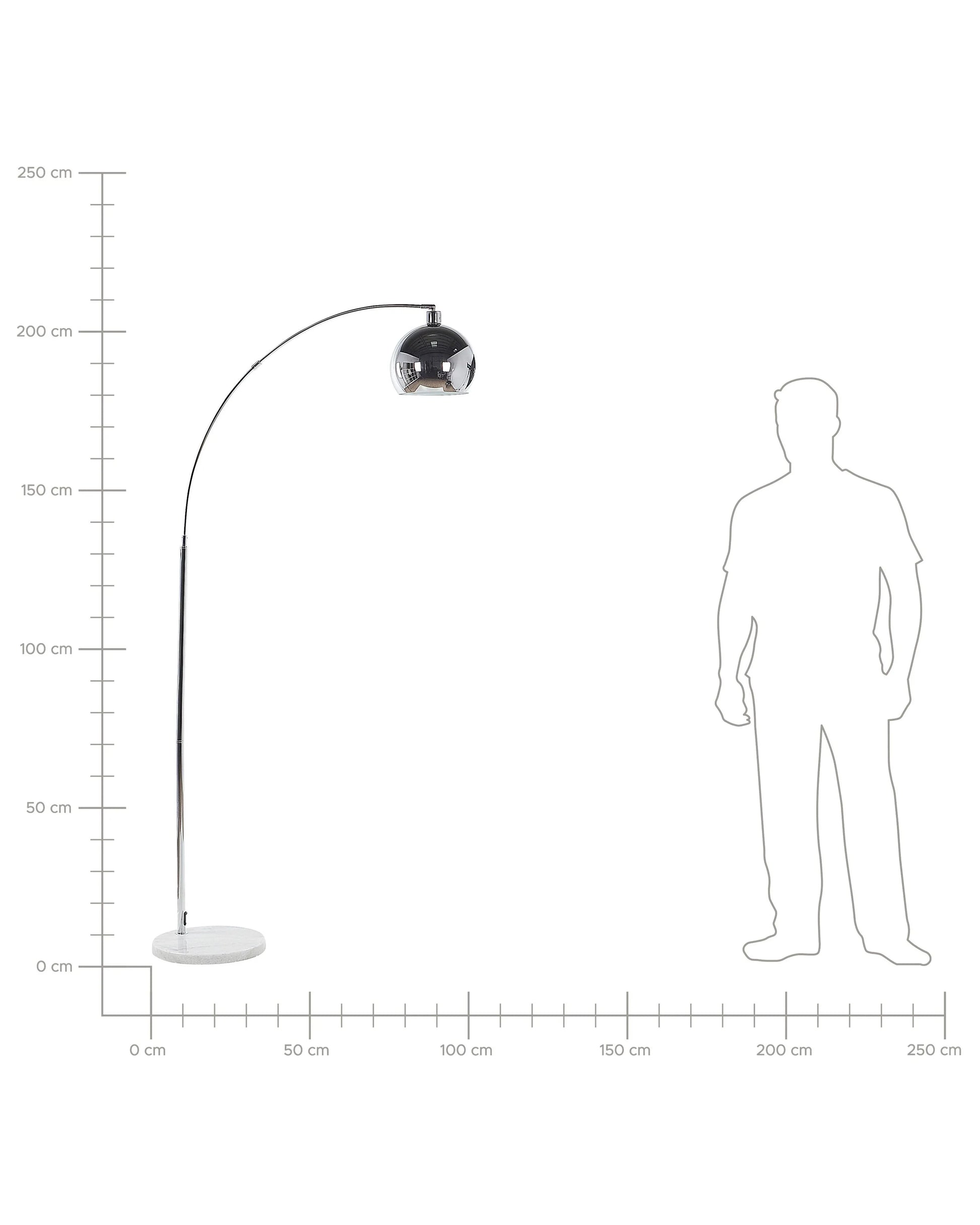  Floor Lamp PAROO Metal Silver