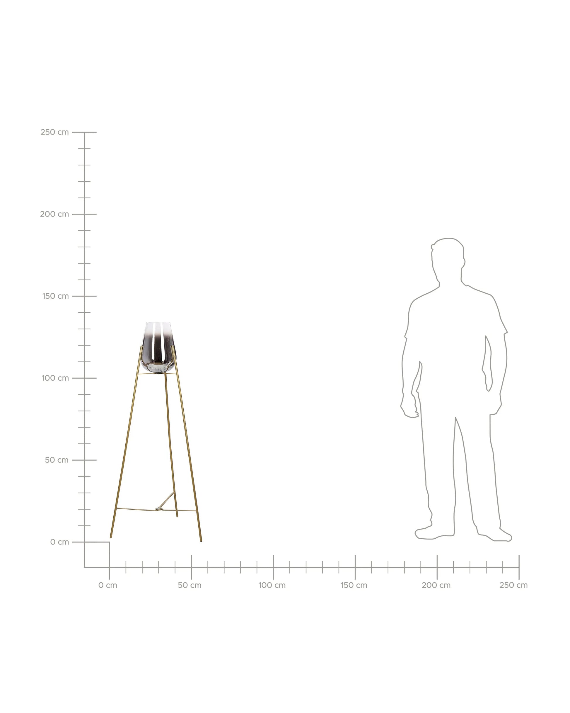  Floor Lamp MENA Metal Gold