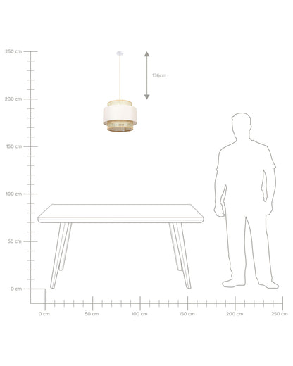  Pendant Lamp YUMURI Rattan Light Beige