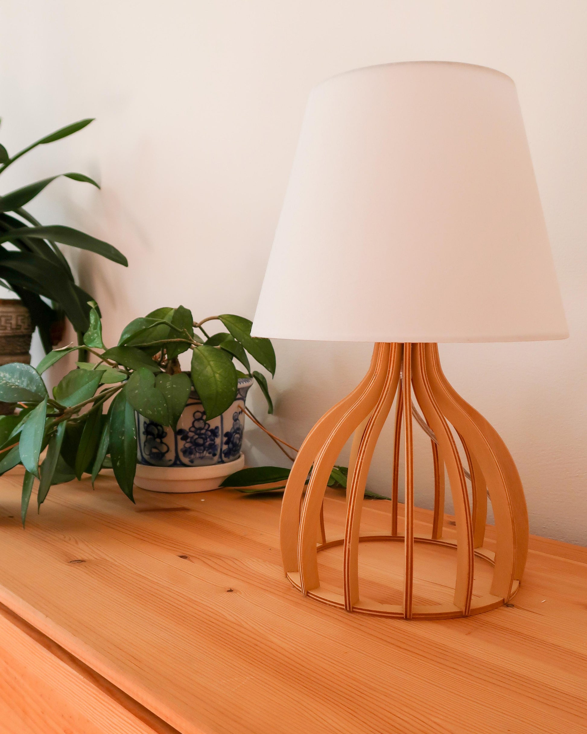  Table Lamp AGUEDA Brown/ White