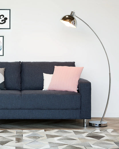  Floor Lamp DINTEL Metal Silver