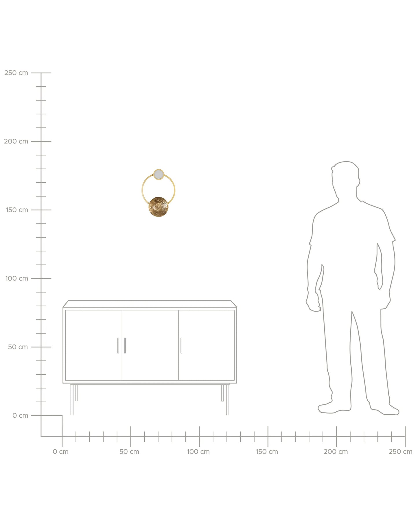  LED Wall Lamp PONUGA Metal Gold
