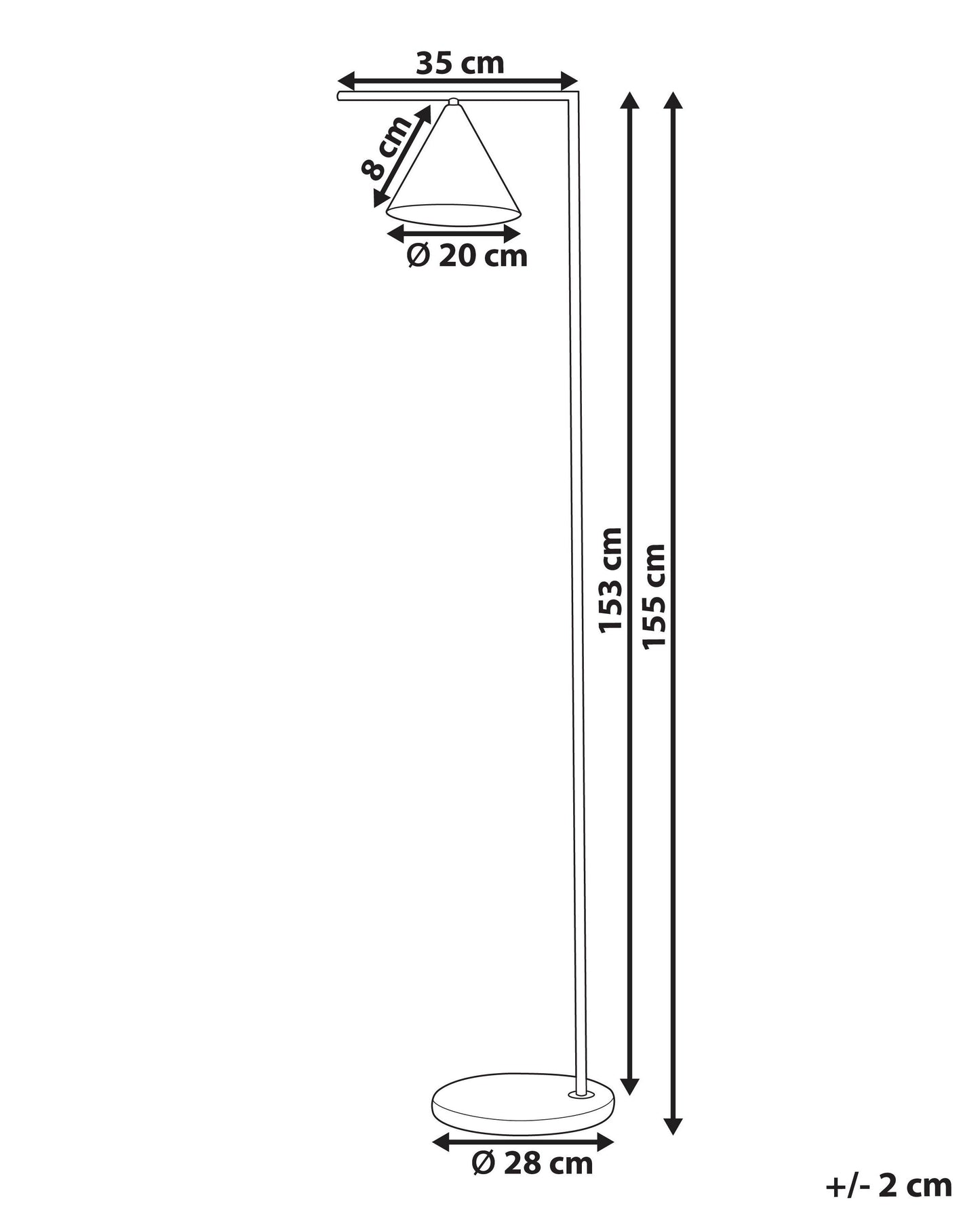  Floor Lamp MOCAL Metal Gold