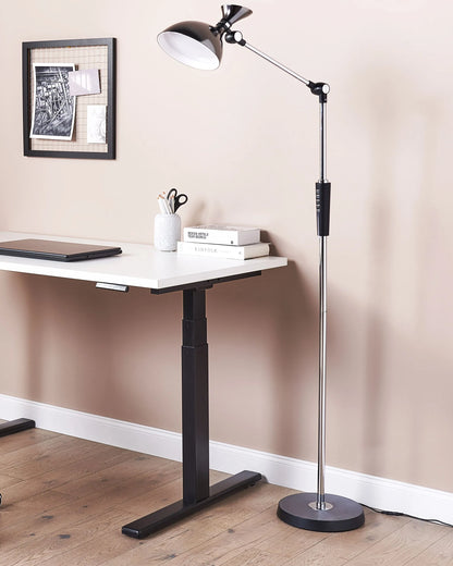  LED Floor Lamp ANDROMEDA With Dimmer Metal Silver