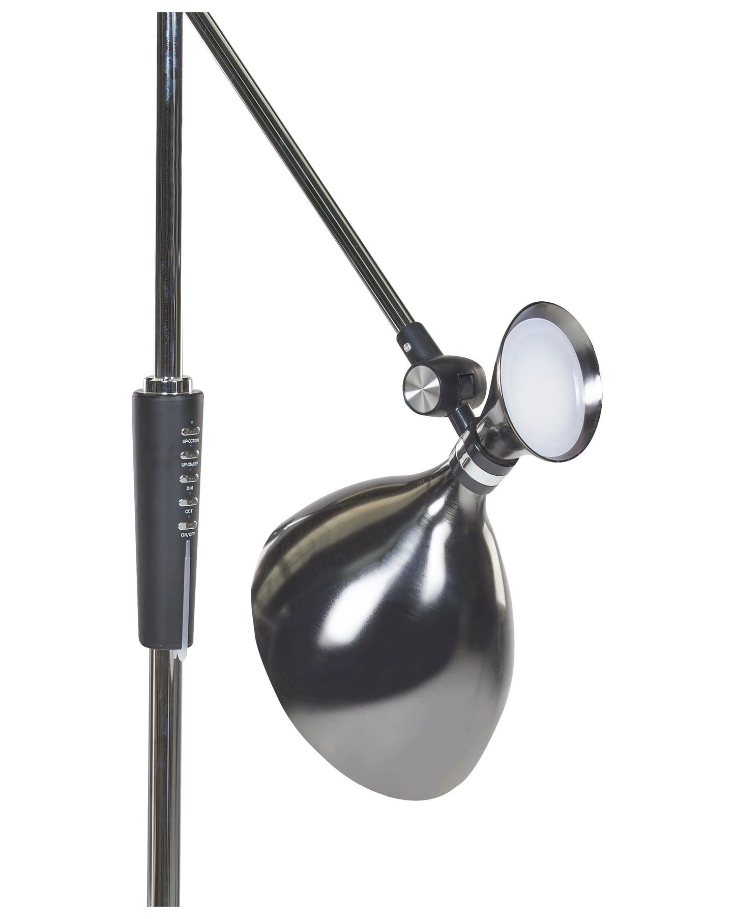  LED Floor Lamp ANDROMEDA With Dimmer Metal Silver