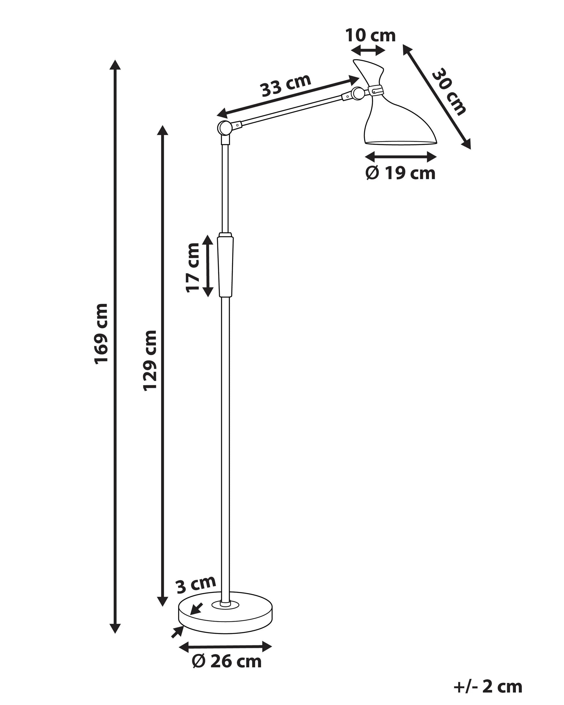  LED Floor Lamp ANDROMEDA With Dimmer Metal Silver