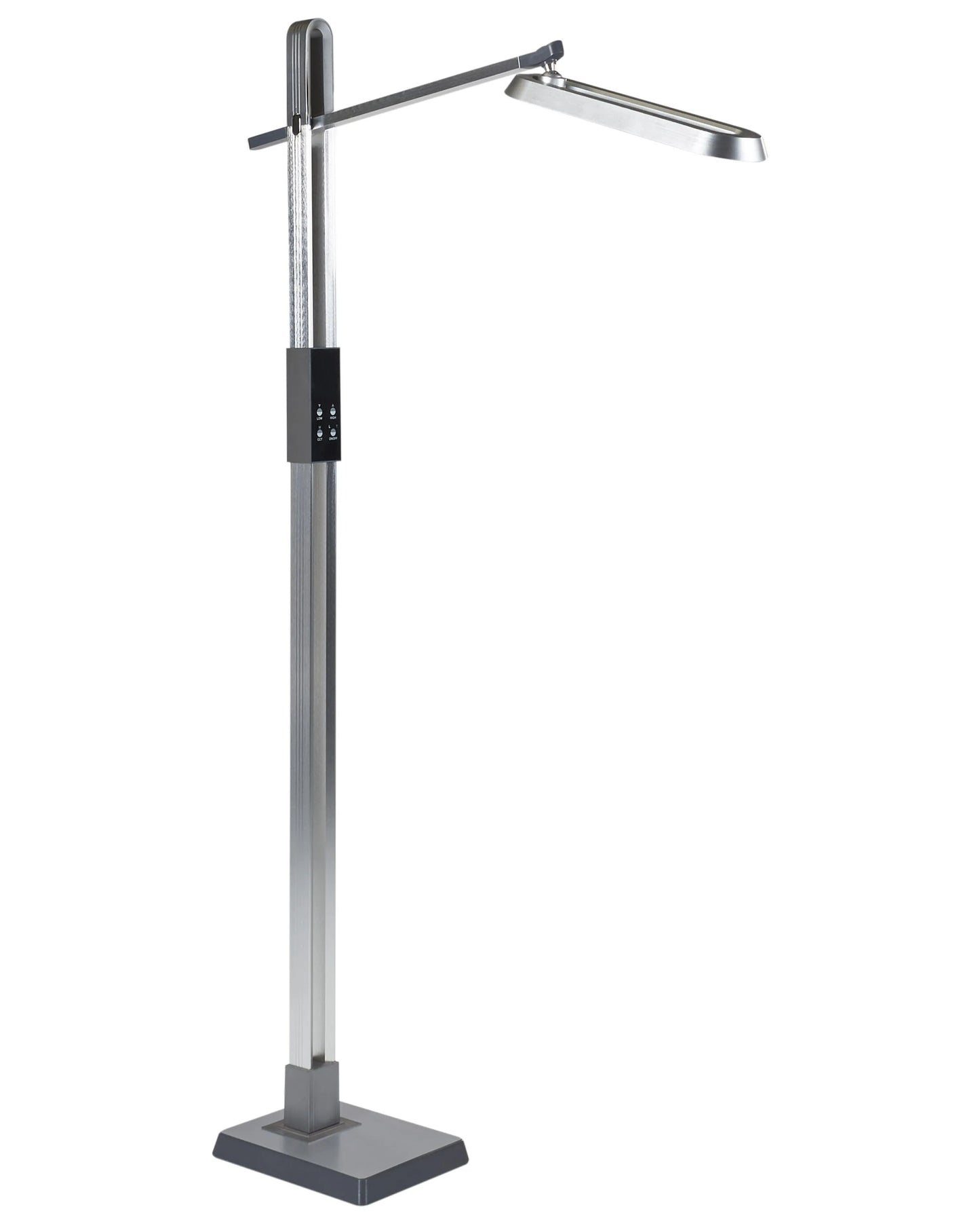  LED Floor Lamp AQUARIUS With Dimmer Metal Silver
