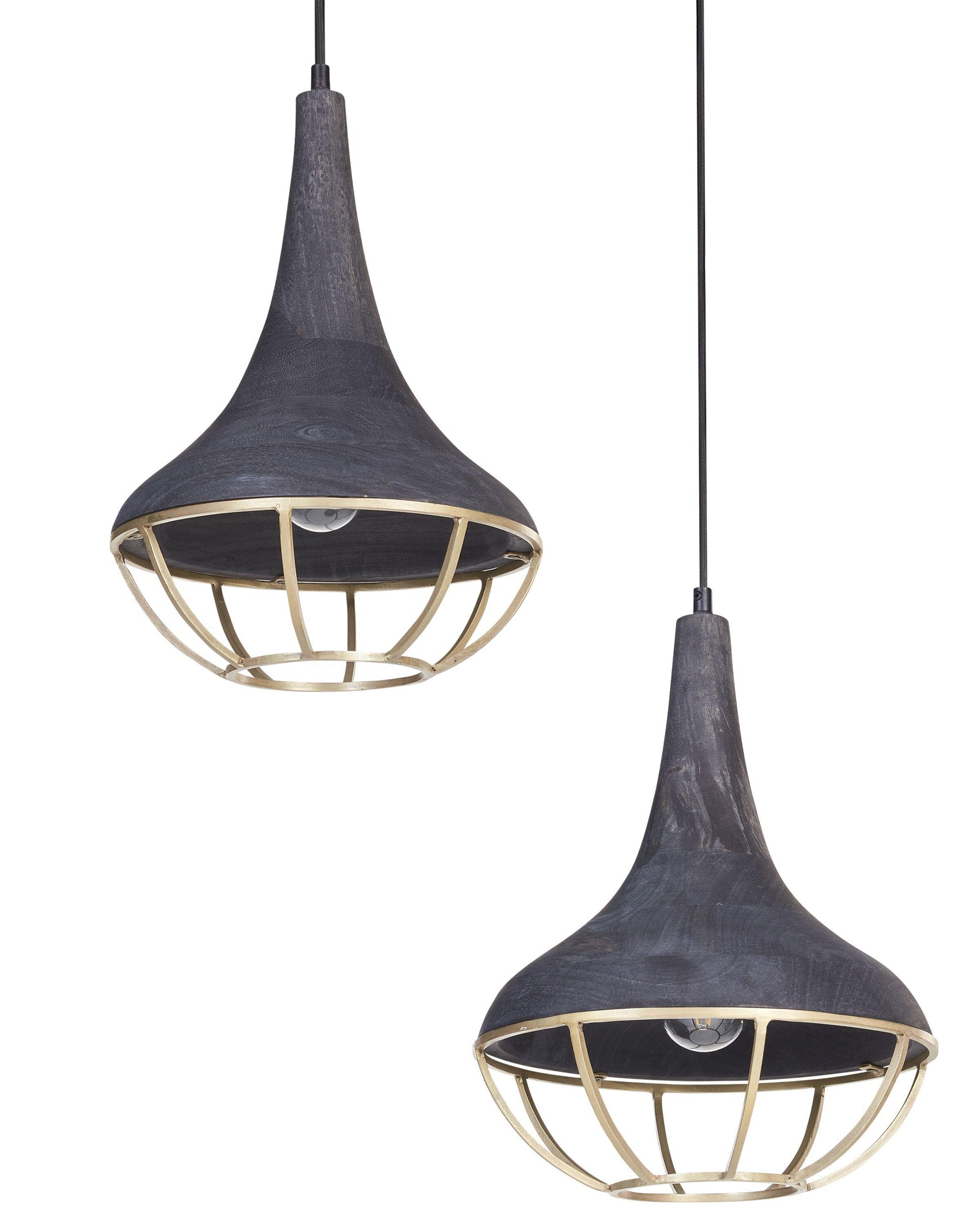  Pendant Lamp BAGMATI Mango Wood Black