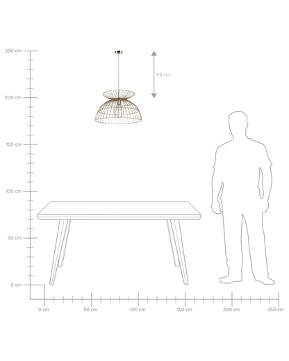  Pendant Lamp MAHANADI Metal Brass