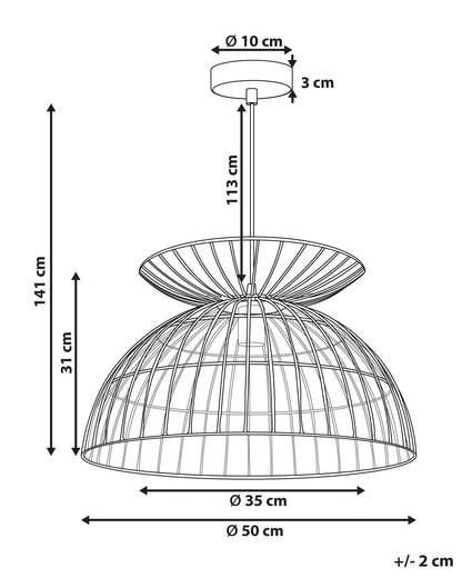  Pendant Lamp MAHANADI Metal Brass