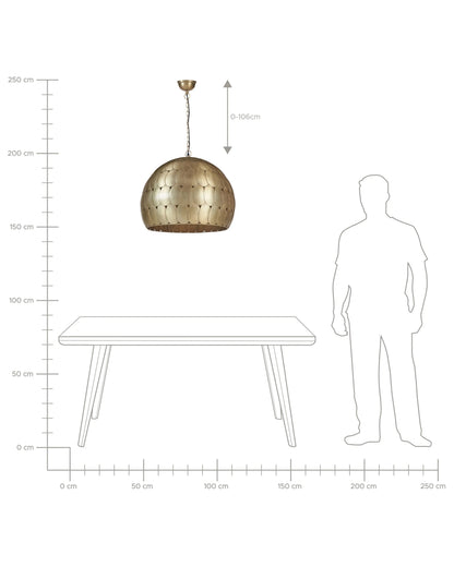  Pendant Lamp HARANGI Metal Brass