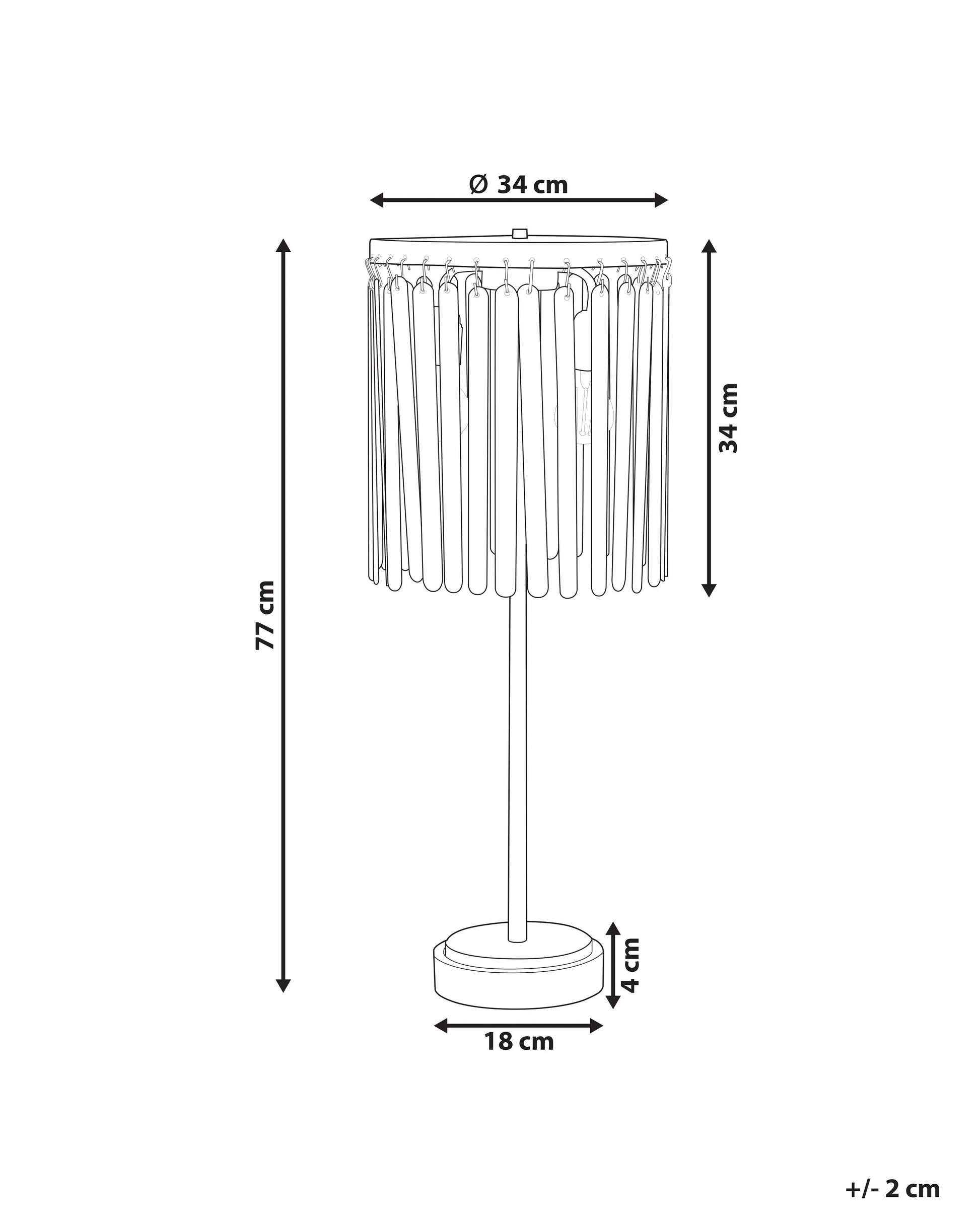  Table Lamp KAVERI Mango Wood Brown