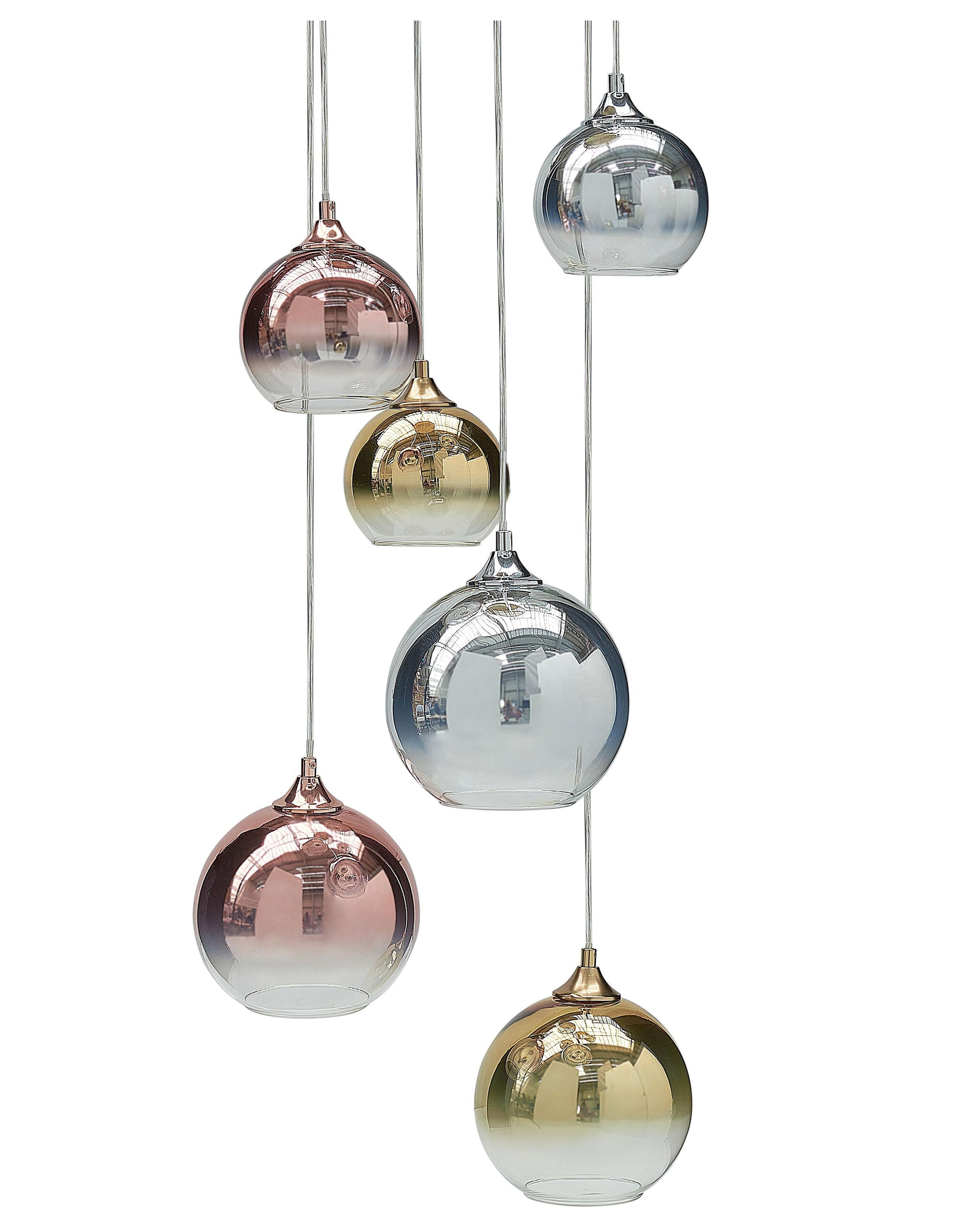  Pendant Lamp TOOMA Glass Brass