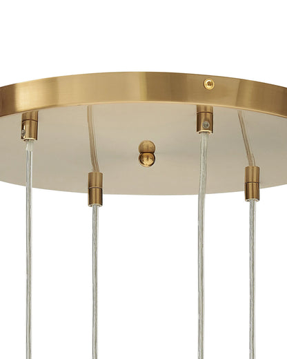  Pendant Lamp TOOMA Glass Brass