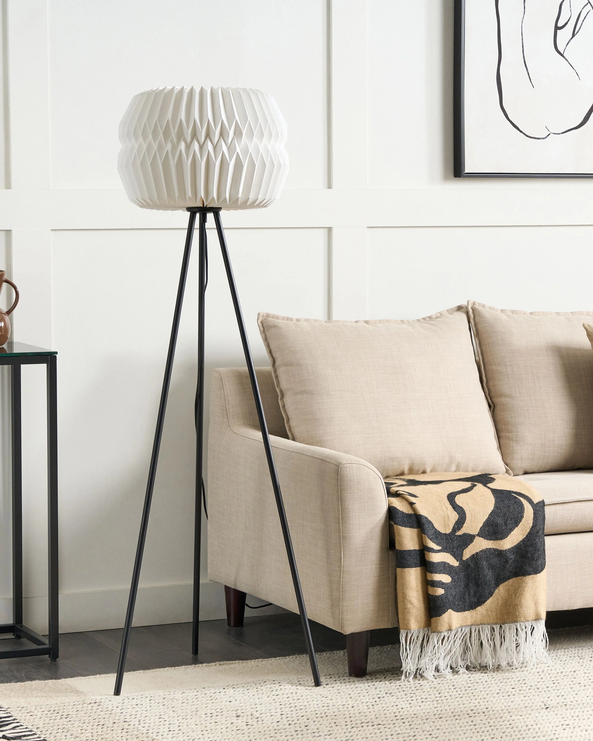  Floor Lamp HUNTER White
