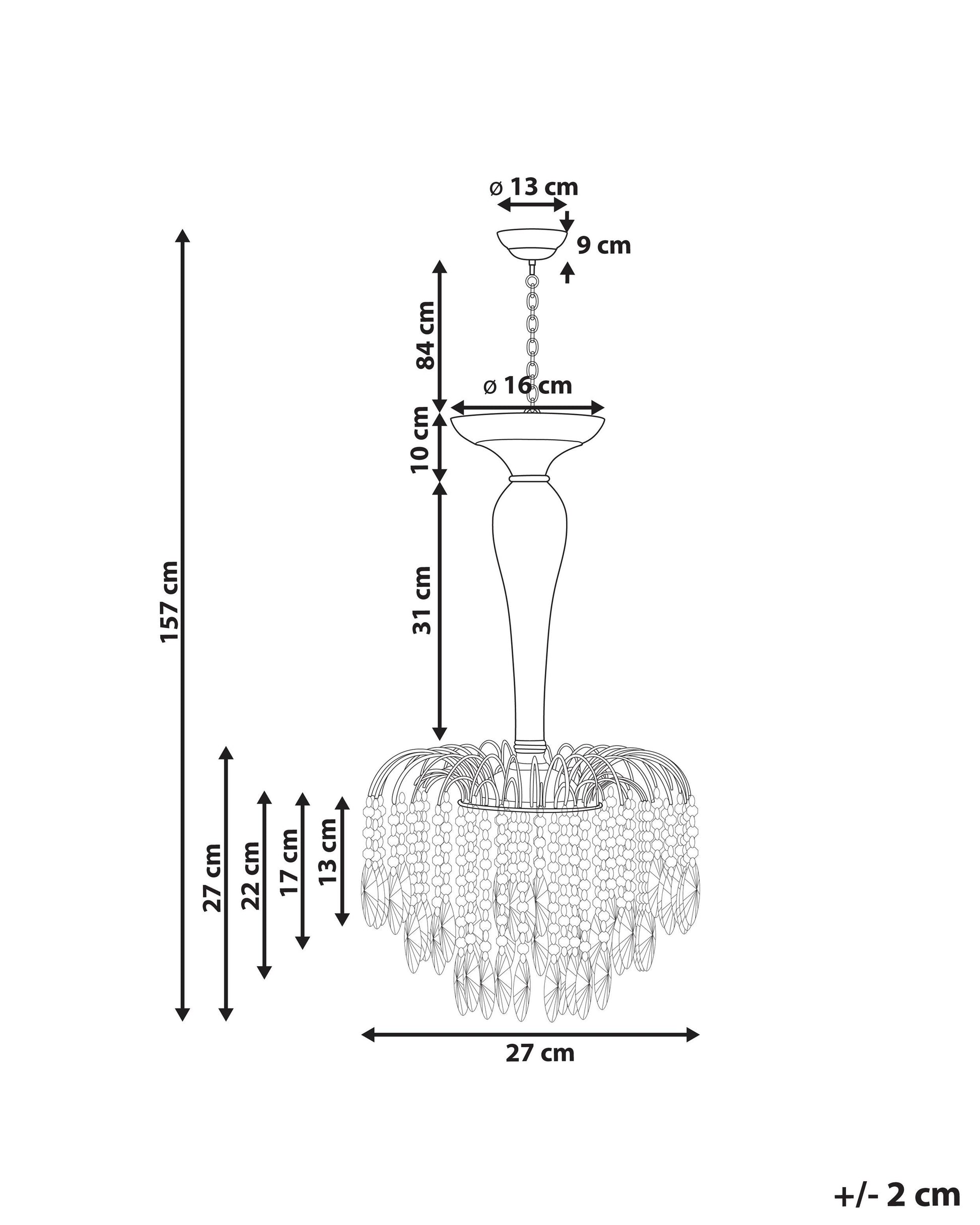  Chandelier ORARA Metal Silver