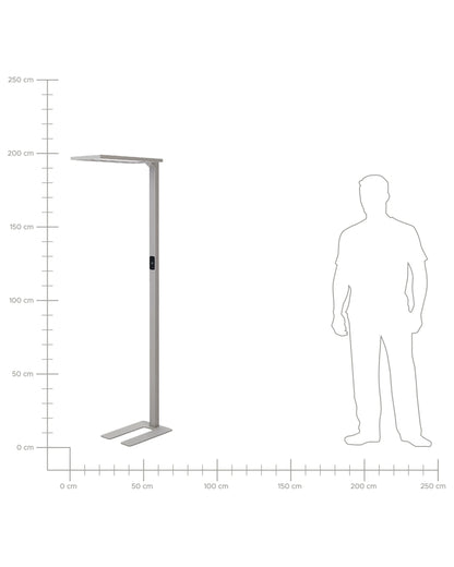  LED Floor Lamp ORION With Motion Sensor Metal Silver
