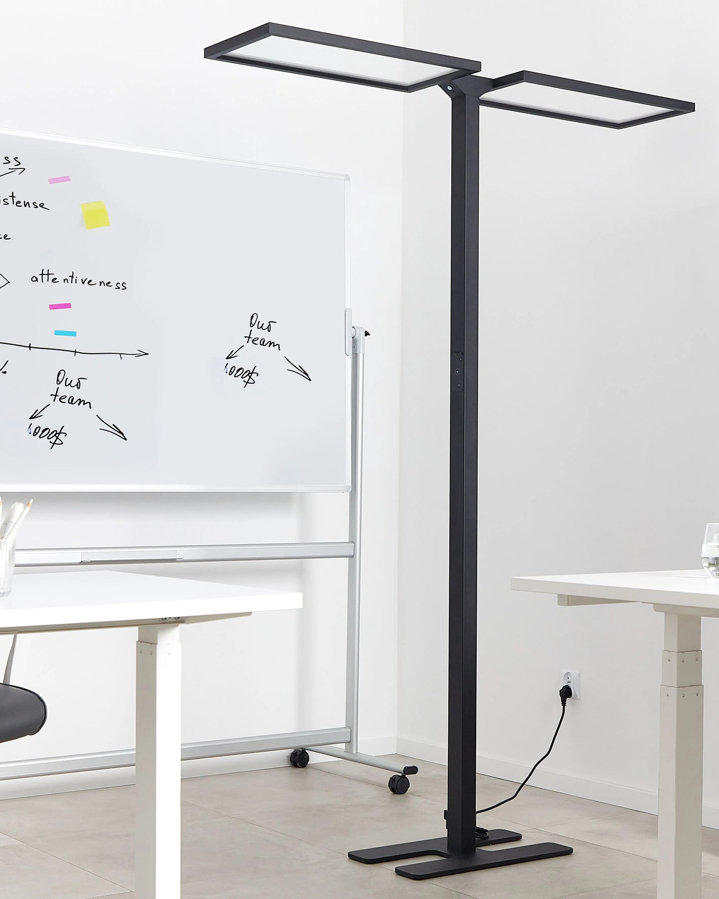  LED Floor Lamp SCULPTOR With Motion Sensor Metal Black