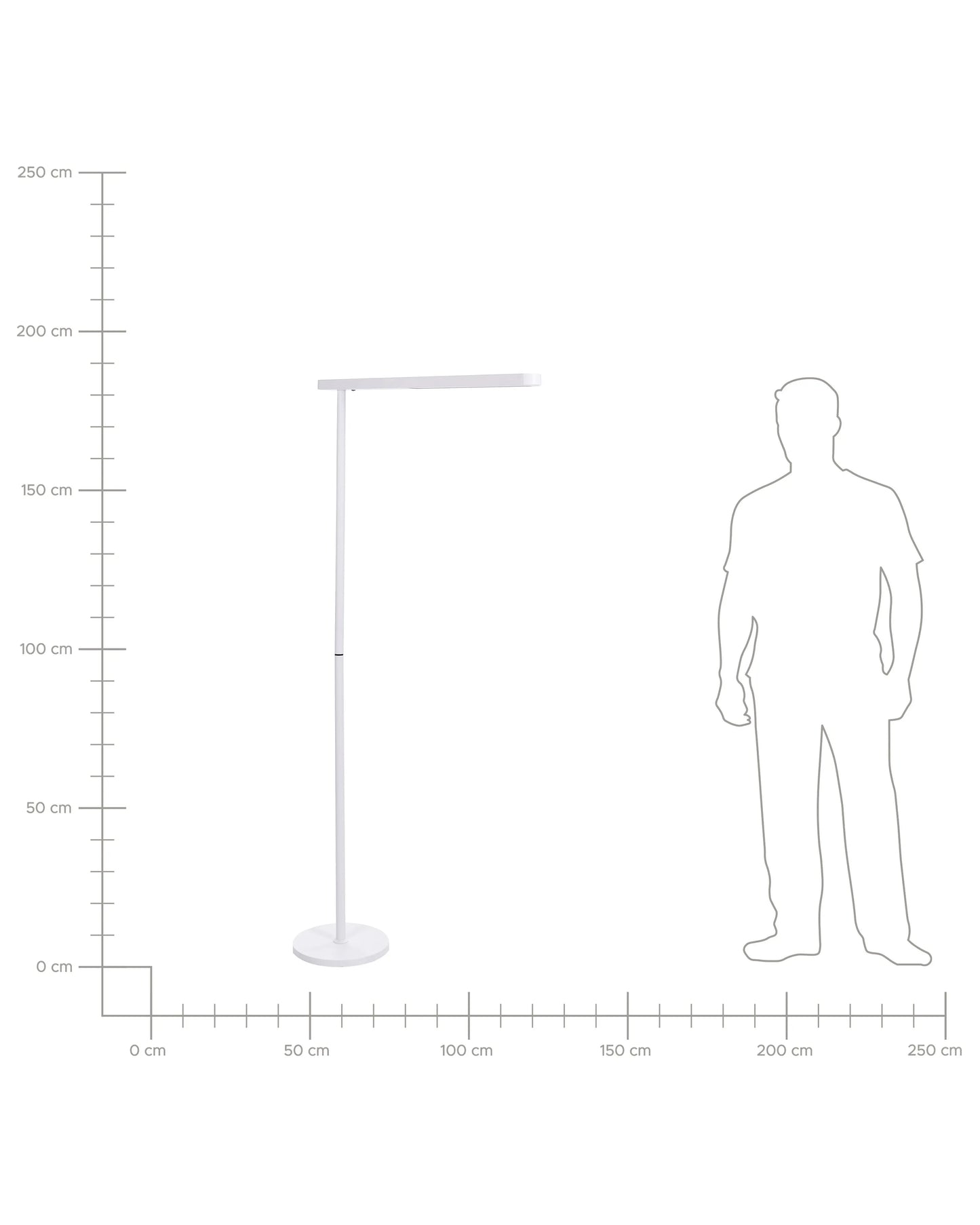 LED Floor Lamp PERSEUS Metal White