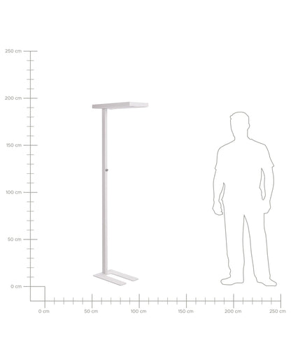  LED Floor Lamp TAURUS With Dimmer Metal White
