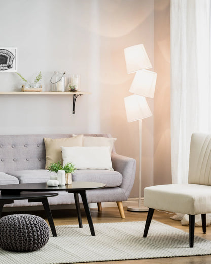  Floor Lamp RIO GRANDE Metal Off-White