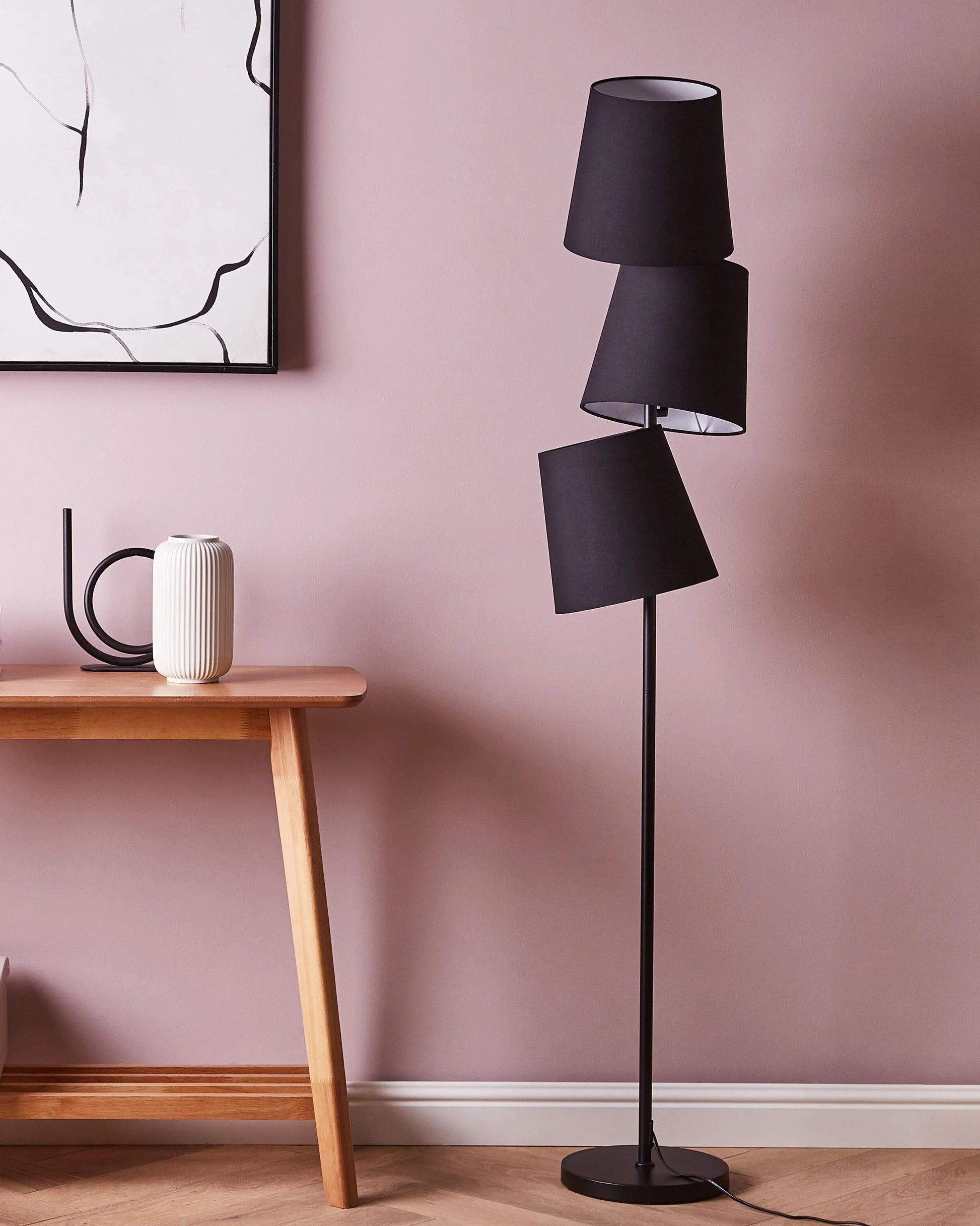  Floor Lamp RIO GRANDE Metal Black