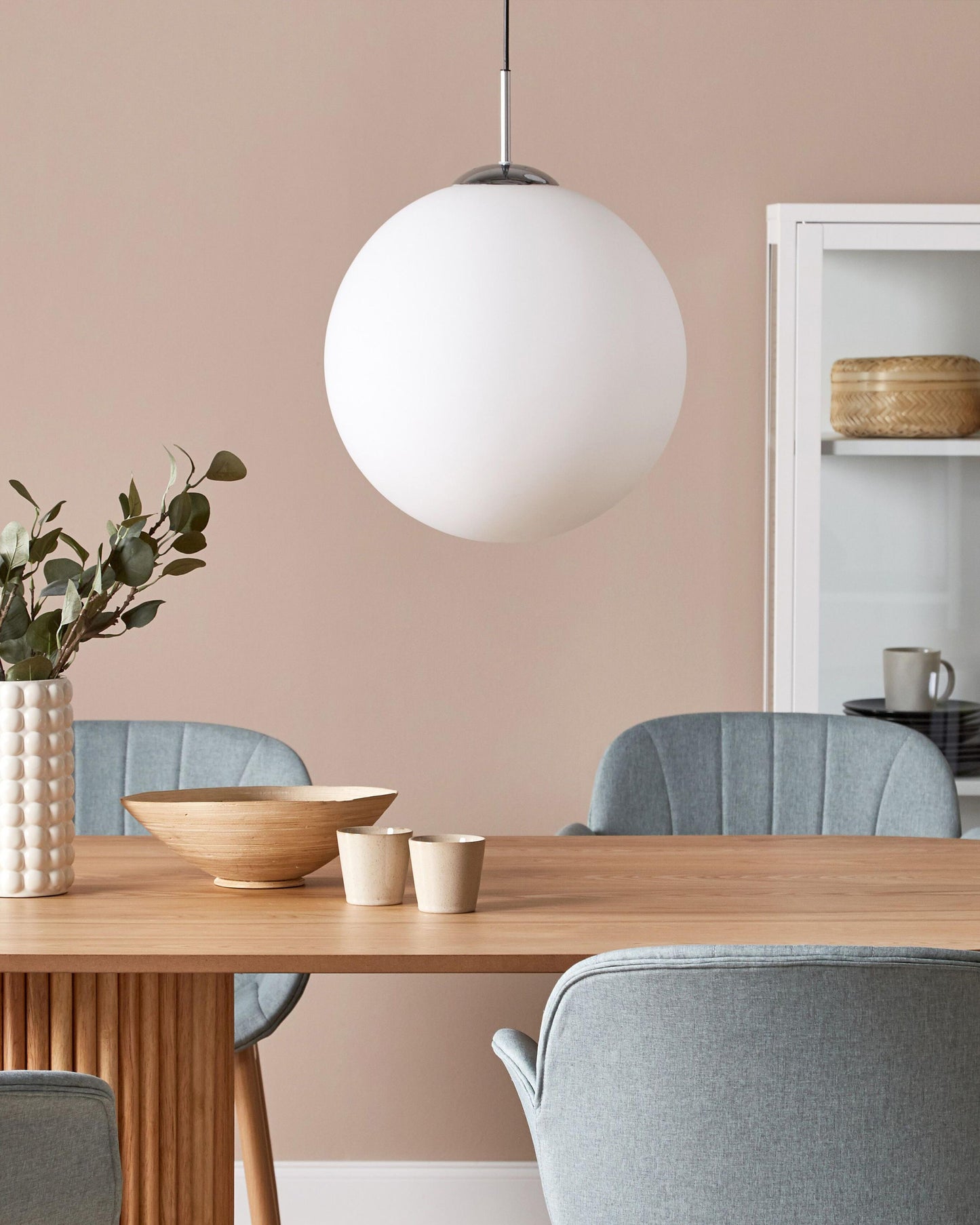  Pendant Lamp BARROW Glass White