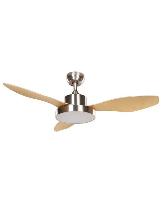  Ceiling Fan With Light BANDERAS With Remote LED Silver