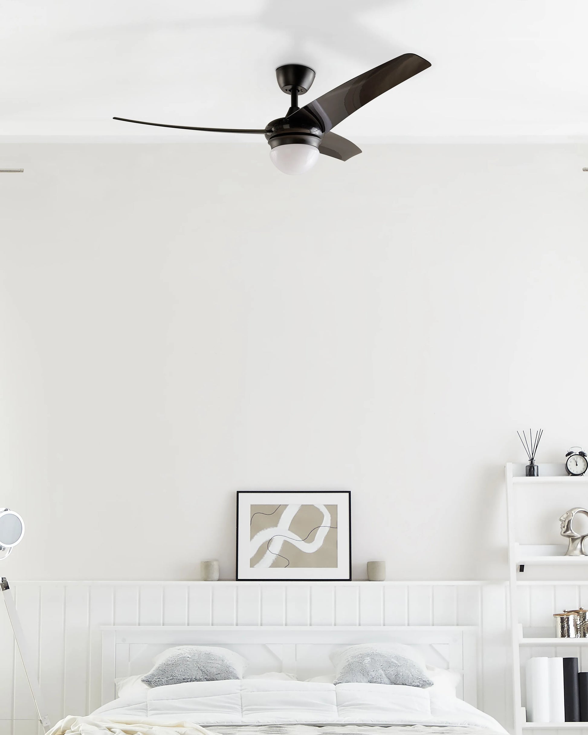  Ceiling Fan With Light JIBOA With Remote Black