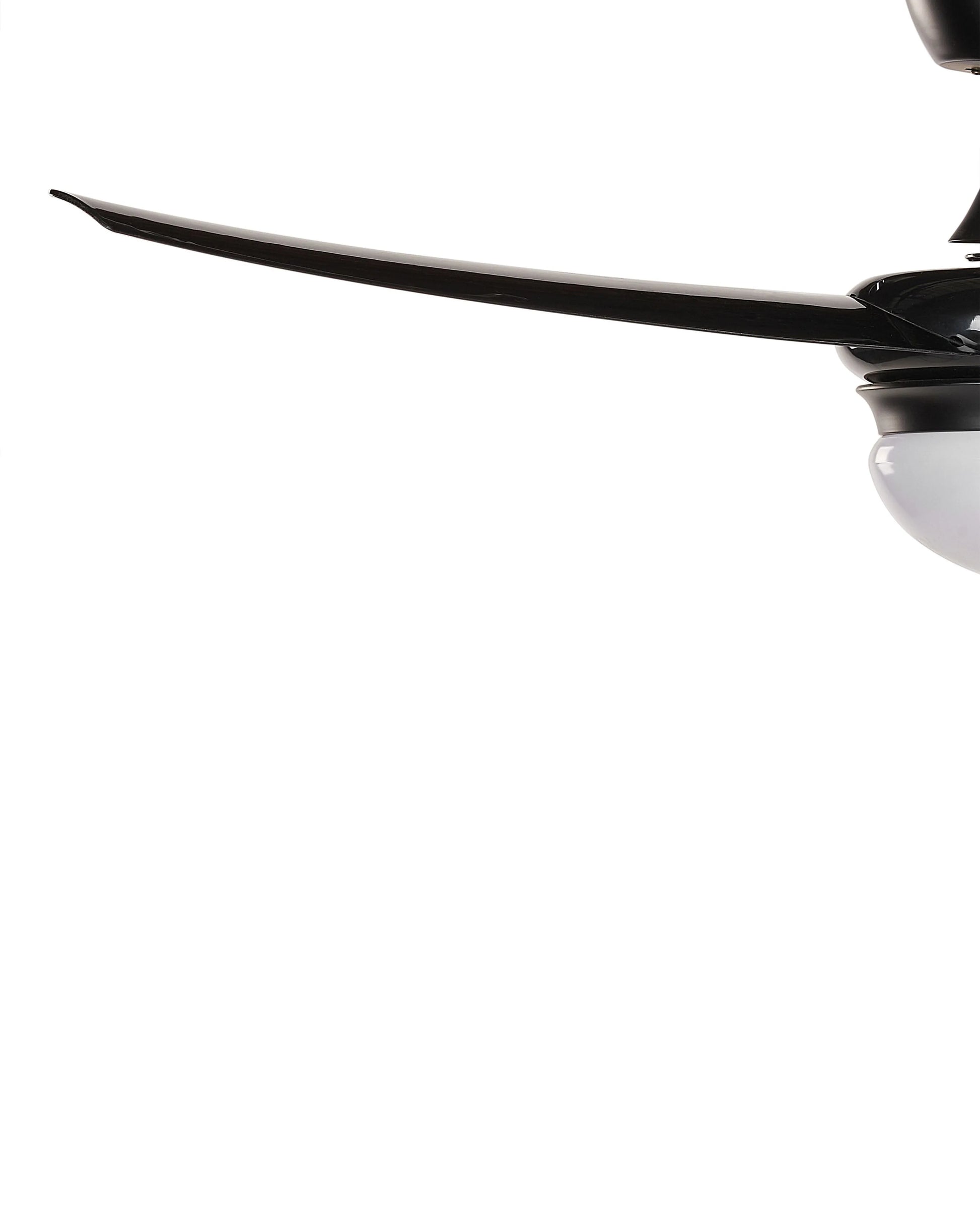  Ceiling Fan With Light JIBOA With Remote Black