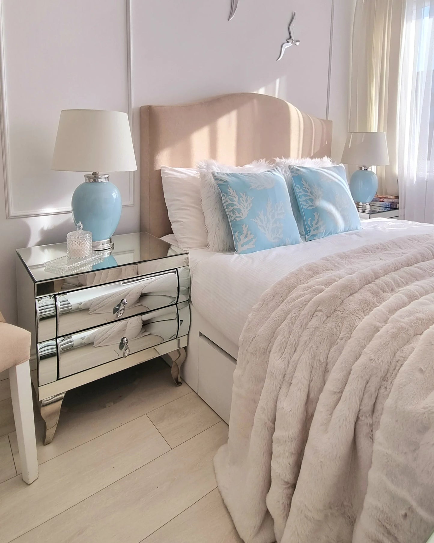  Table Lamp BRENTA Ceramic Light Blue