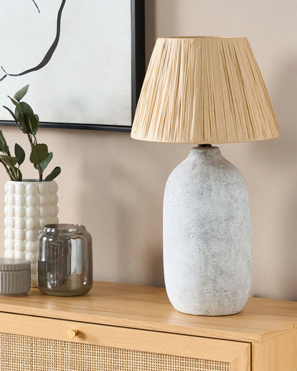  Table Lamp MATILDE Ceramic Grey