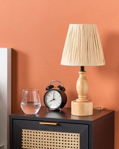  Table Lamp MORONA Oak Wood Natural