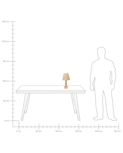  Table Lamp MORONA Oak Wood Natural