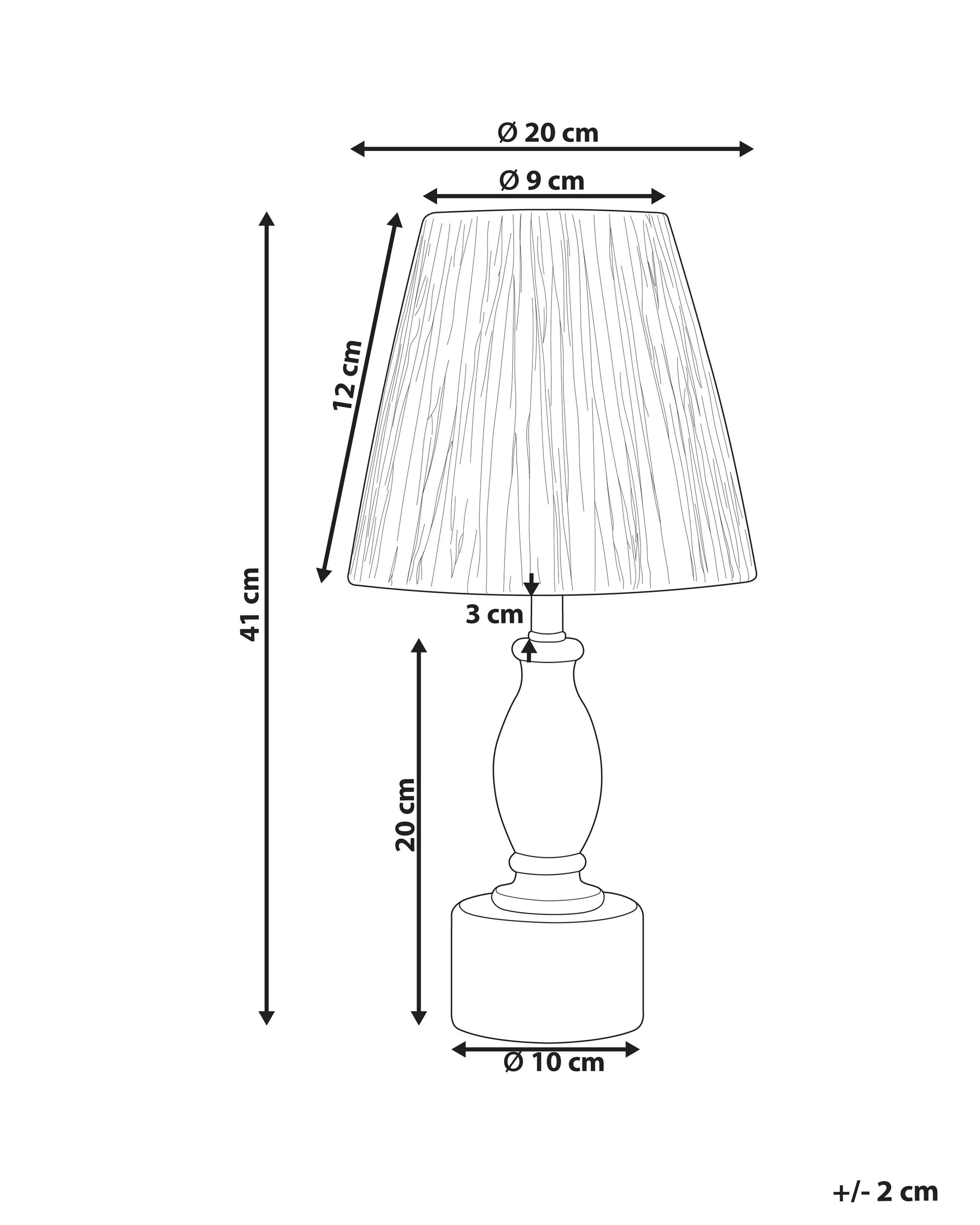  Table Lamp MORONA Oak Wood Natural